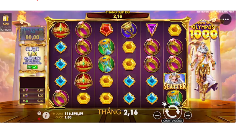Hướng dẫn cách chơi đơn giản, nhanh chóng game Nổ Hũ Gates of Olympus